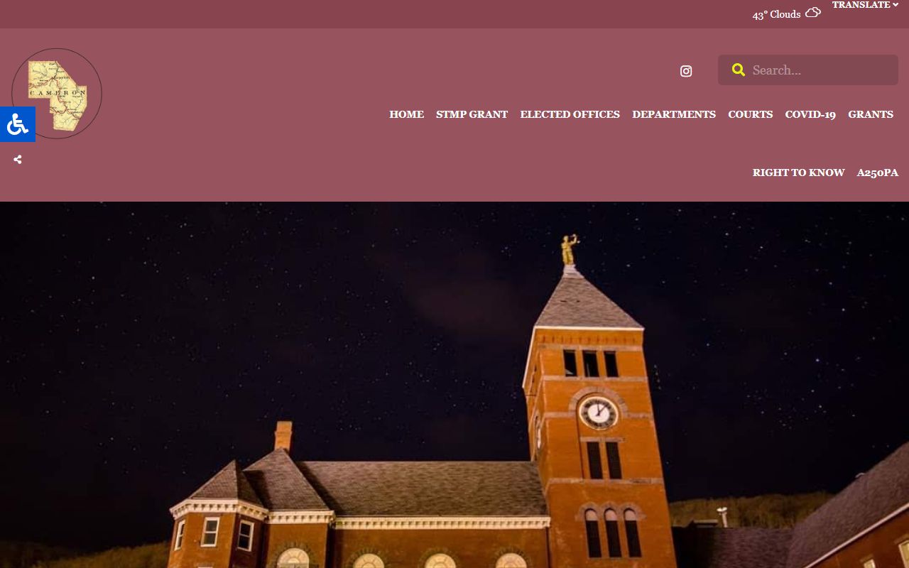 Cameron County clerk office resource for obituary and death records