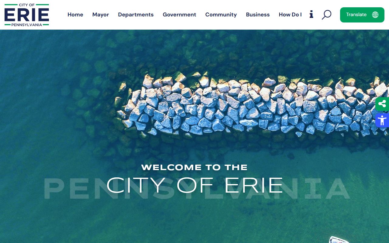 City of Erie Pennsylvania resources for obituary and death records